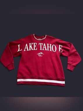 Abercrombie & Fitch Red Lake Tahoe Crewneck Sweatshirt